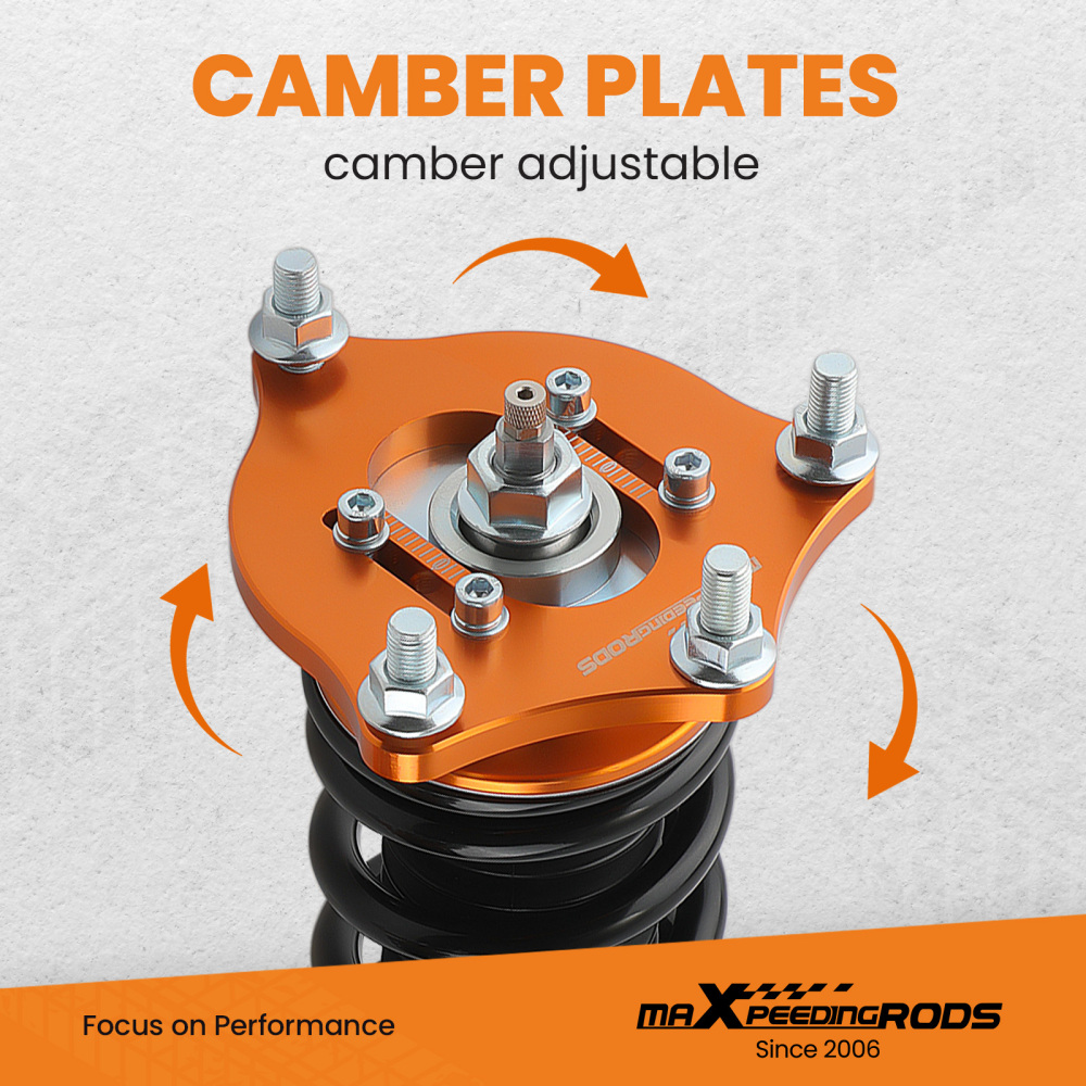 MaXpeedingrods Adjustable CoiloverCamber Arms compatible for Honda Civic Hatchback 16-21