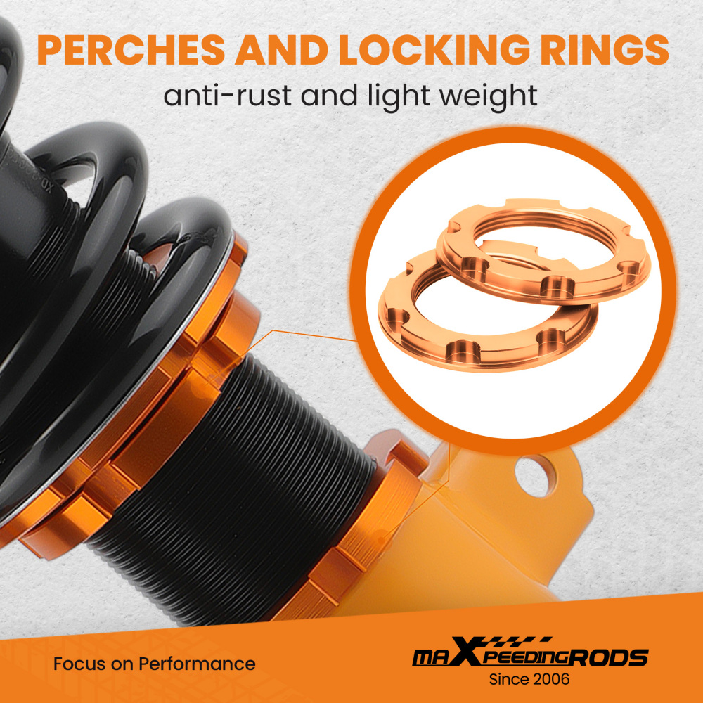 MaXpeedingrods Adjustable CoiloverCamber Arms compatible for Honda Civic Hatchback 16-21