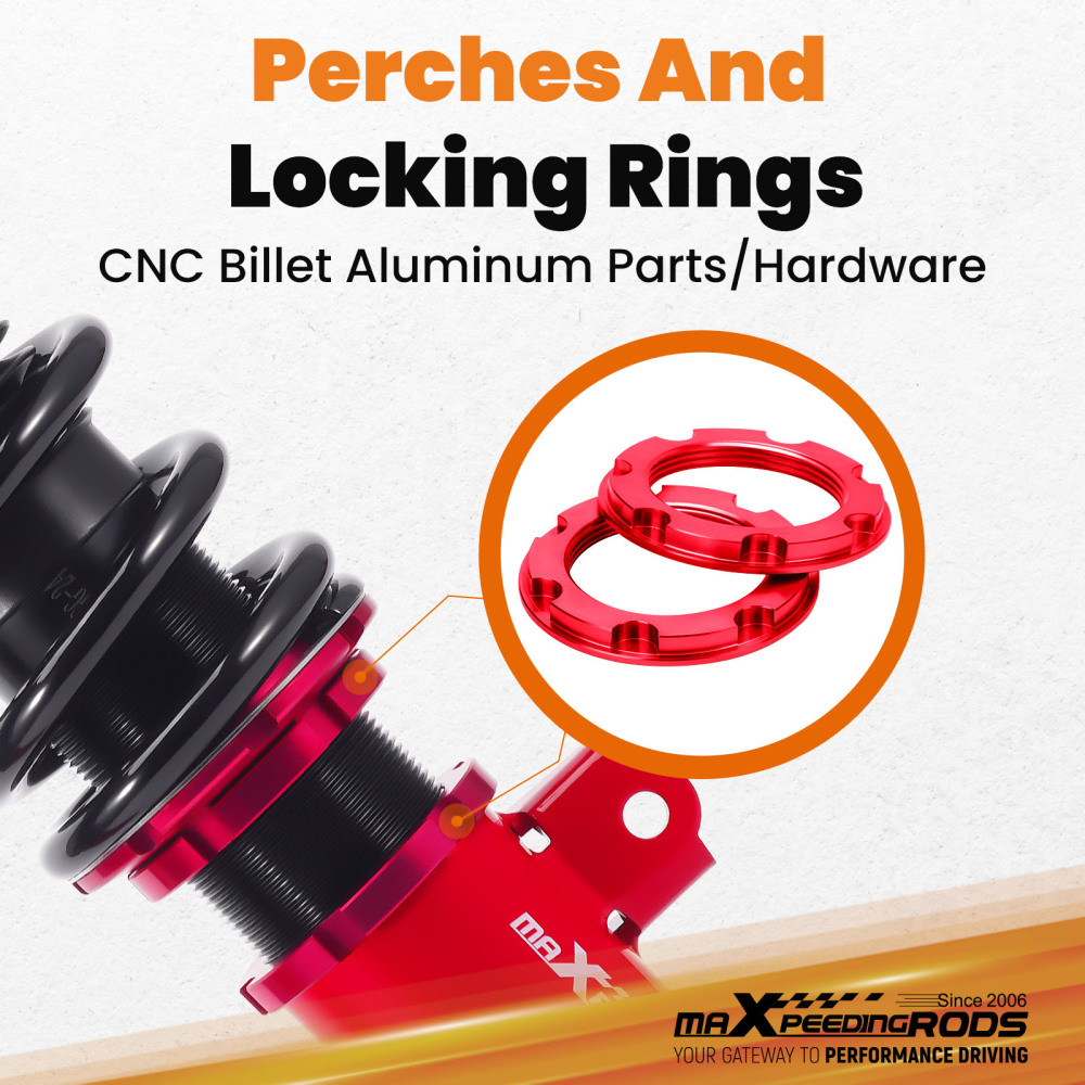 MaXpeedingrods Coilovers 24 Way Damper compatible for Honda Civic Hatchback 16-21 (52mm)