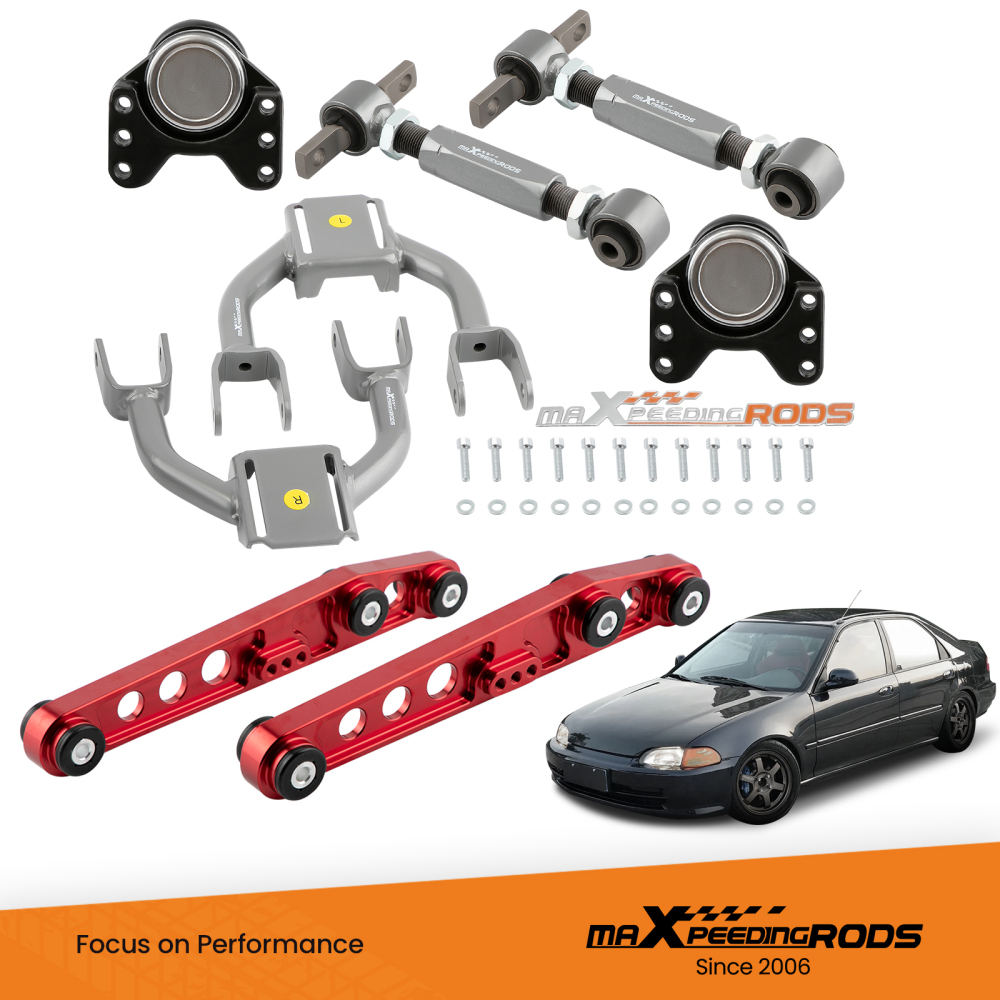 Coilovers + Lower Control Arm Front Upper Rear Camber Kit compatible for Honda Civic 92-95