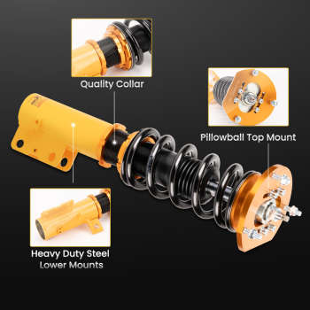 Compatible for Chevrolet Cobalt 2005-2010 w/z Camber Plates Coilover Suspension Kit Lowering Kit