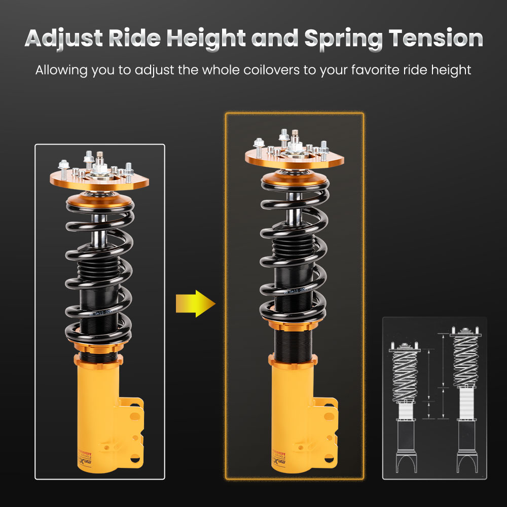 Damper Adjustable Coilovers Lowering Kit compatible for Chevy