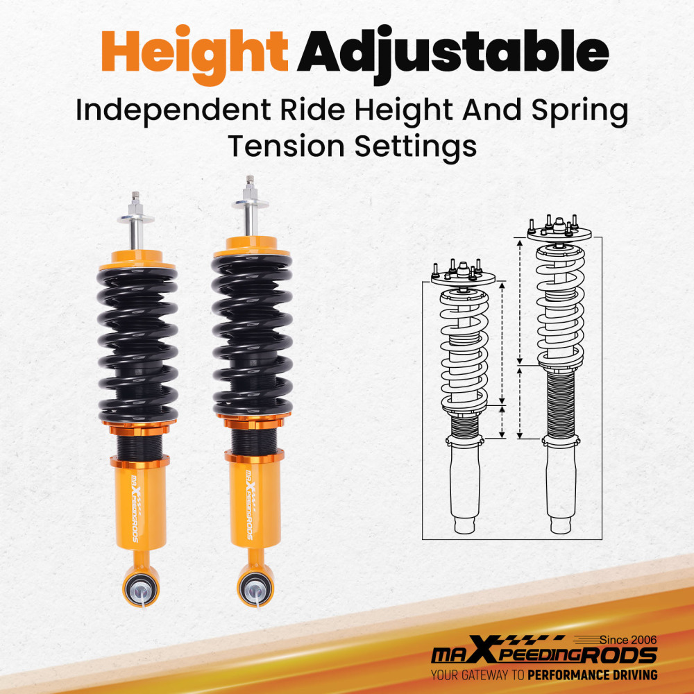 Racing Coilover compatible for Mini Cooper 02-2006 Adjustable Damper Shock Absorbers Struts Lowering Kit