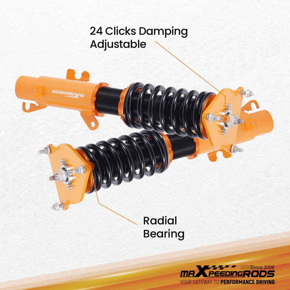 24 Way Adjustable CoiloverRear Control Arms compatible for MINI ONE / COOPER 2001-2006