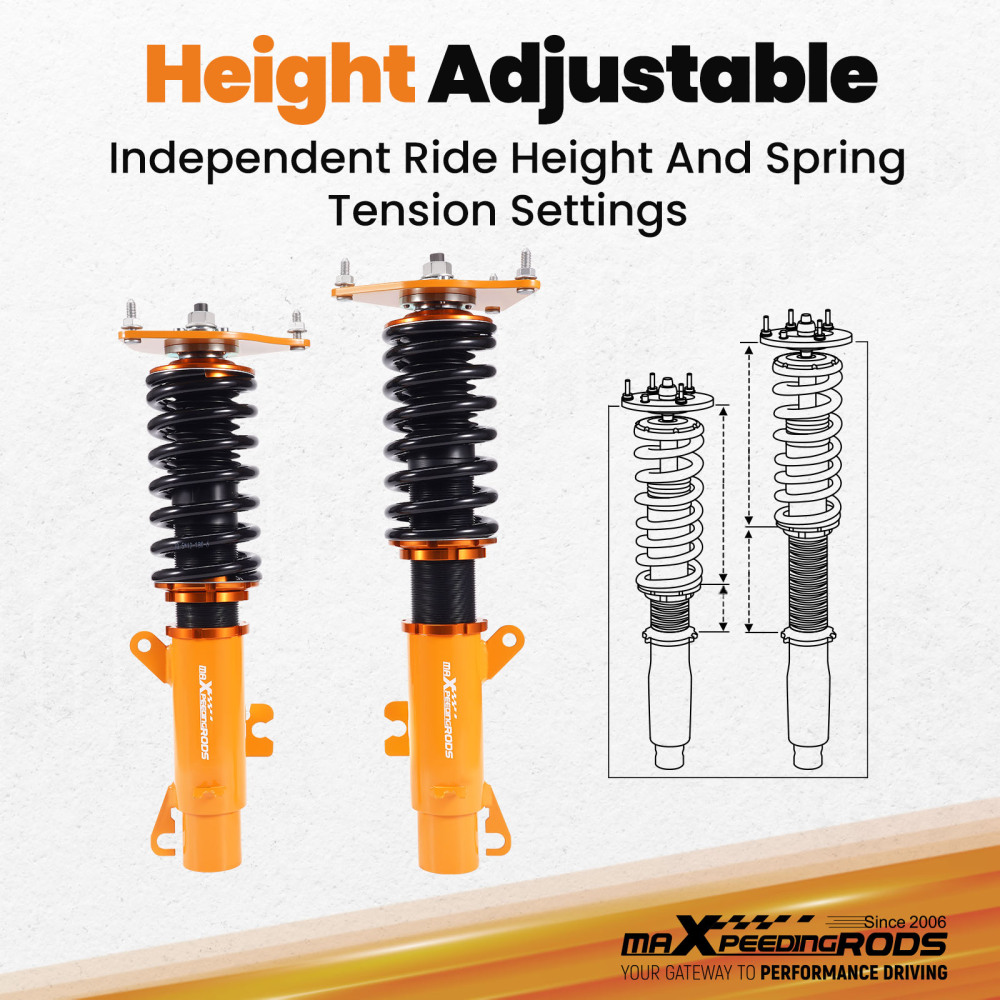 Coilovers Lowering Kit compatible for MINI Cooper 2002-2006 R50 R52 R53 Shock Absorbers