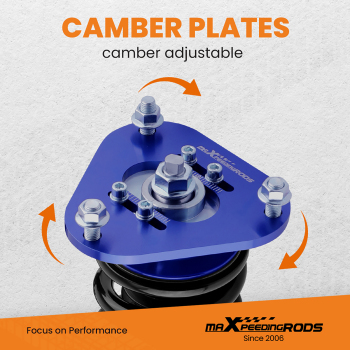 Amortisseurs Combinés Filetés compatible pour Toyota Corolla E130 2003-2008 Matrix XRS