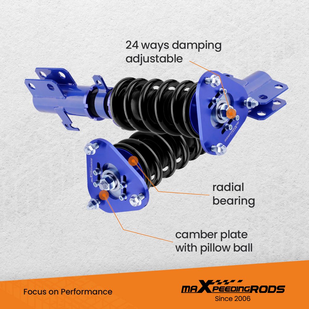 Coilover Suspension Kit compatible for Toyota Corolla E12 Coilovers 2001-2007