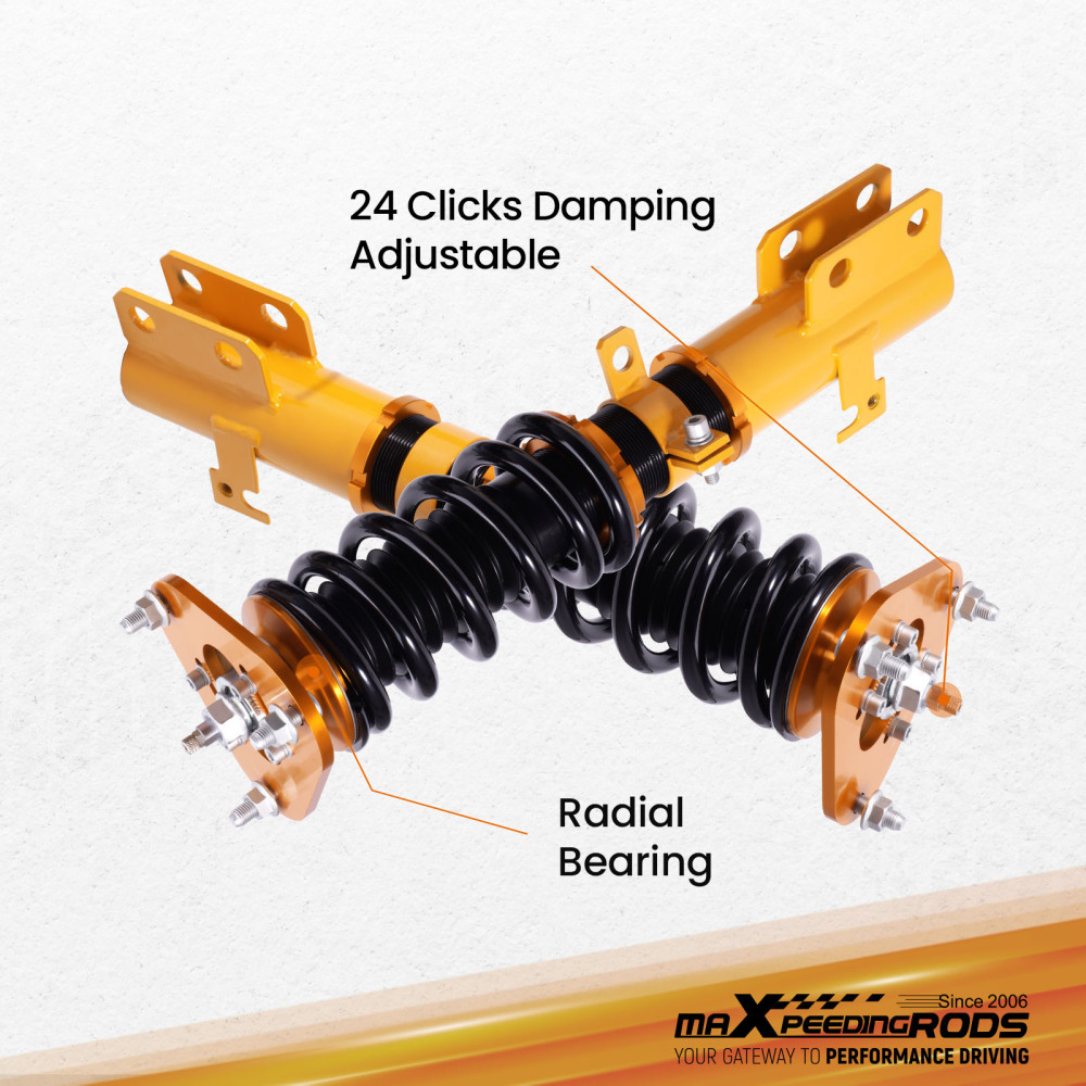 Coilovers compatible for Toyota Corolla 03-2008 Matrix Coil Spring Shock Struts Adj. Damper Lowering Kit