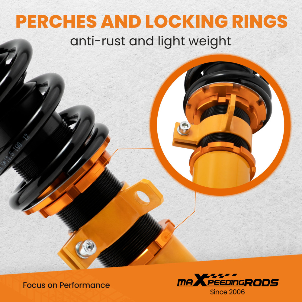 24 Ways Adjustable Damper Coilovers Suspension Kit compatible for Toyota Matrix XRS E130