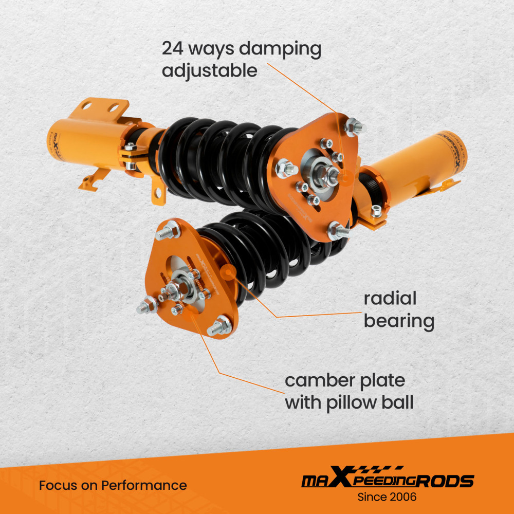 24 Ways Adjustable Damper Coilovers Suspension Kit compatible for Toyota Matrix XRS E130