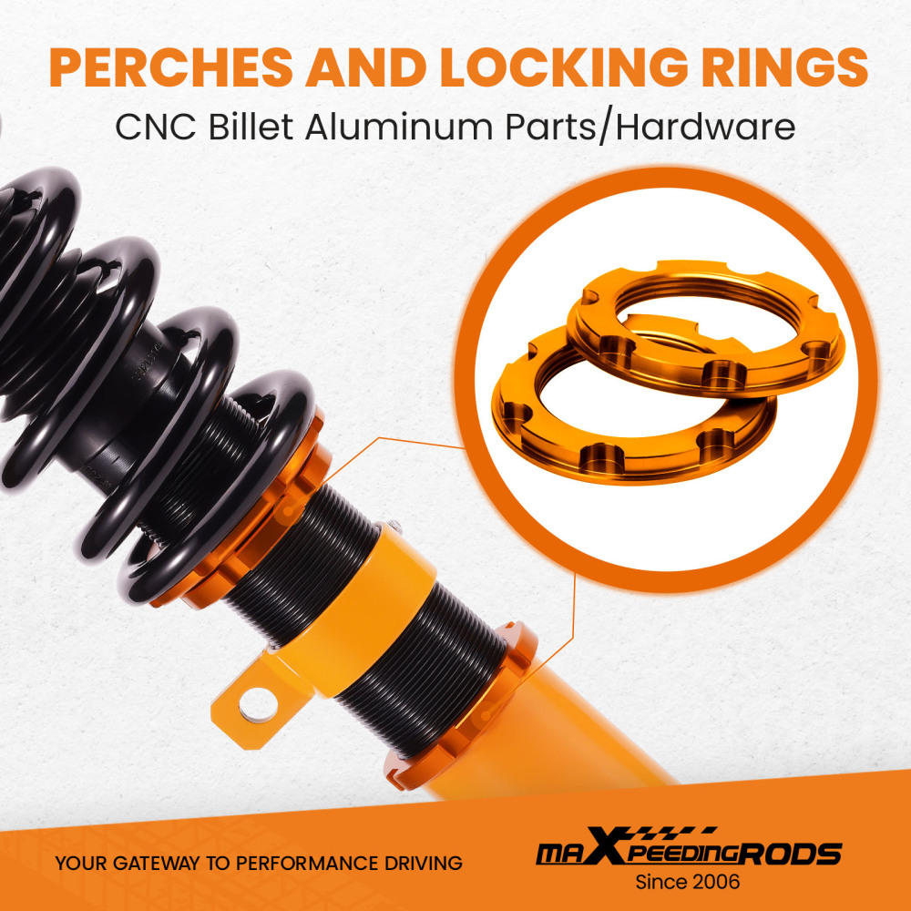 Compatible for Toyota Corolla Matrix 2003 - 2008 Coil Over Shock Front and Rear Spring Coilovers Lowering Kit