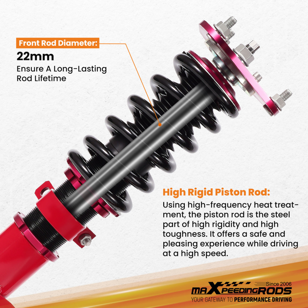 MaXpeedingrods Coilovers Shocks Suspension Kit compatible for Toyota Corolla 2003-2008