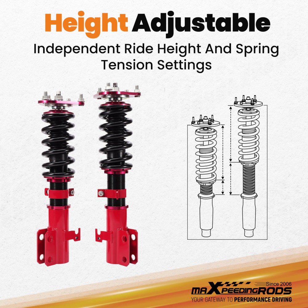 MaXpeedingrods Coilovers Shocks Suspension Kit compatible for Toyota Corolla 2003-2008