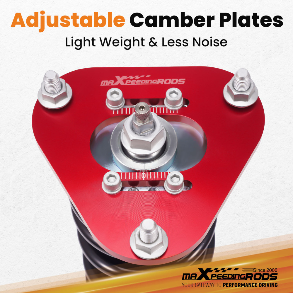 2x Front Coilover 24 Way Damper Adjustable Suspension compatible for Toyota Corolla 2009-17