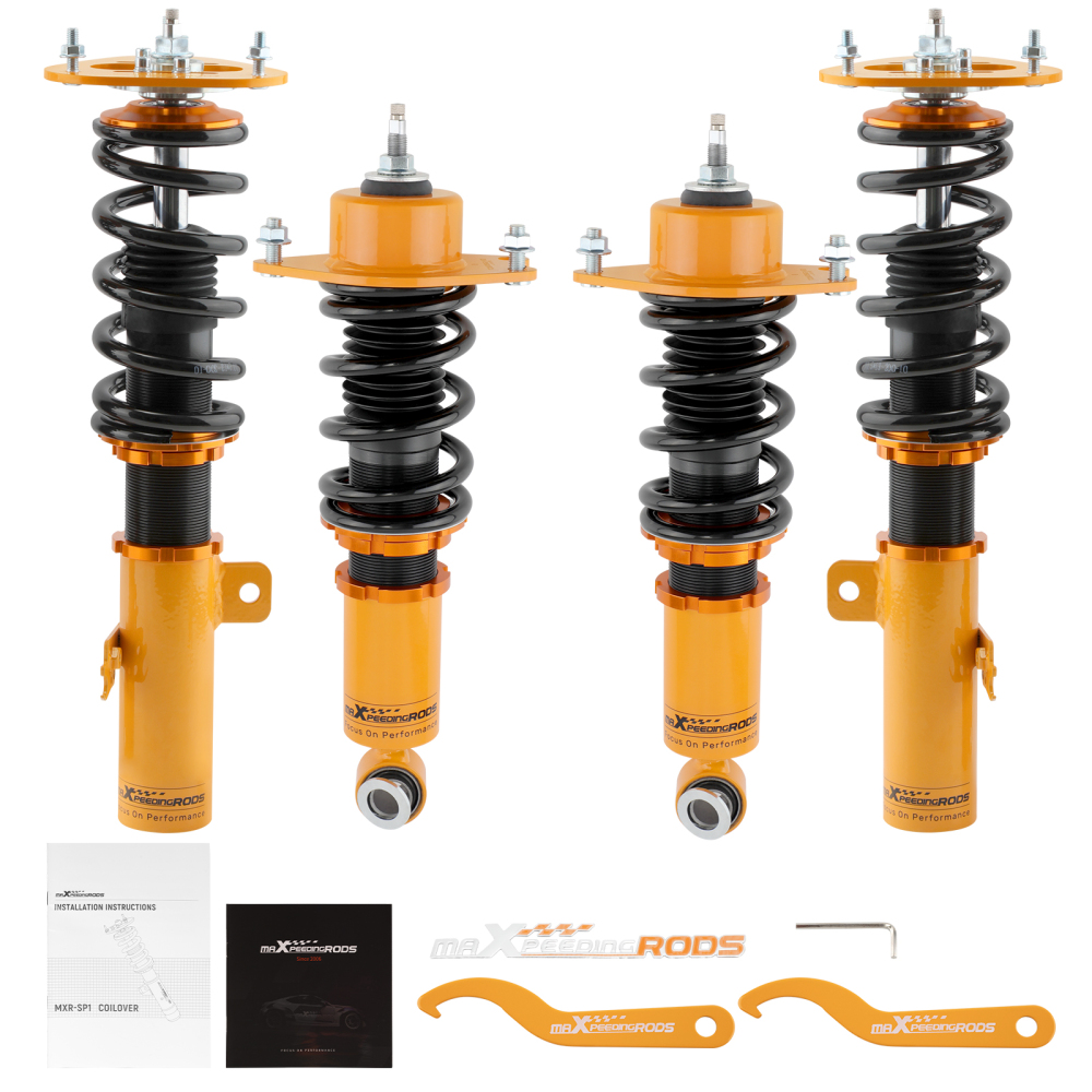Compatible for Toyota Corolla Base Sedan 09-17 Adj Damper 24-Steps Coilovers Suspension Kit lowering kit