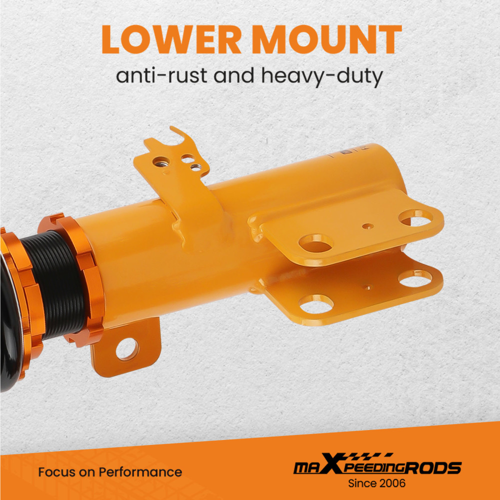 Compatible for Toyota Corolla Base Sedan 09-17 Adj Damper 24-Steps Coilovers Suspension Kit lowering kit