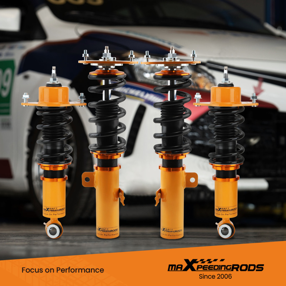 Compatible for Toyota Corolla Base Sedan 09-17 Adj Damper 24-Steps Coilovers Suspension Kit lowering kit