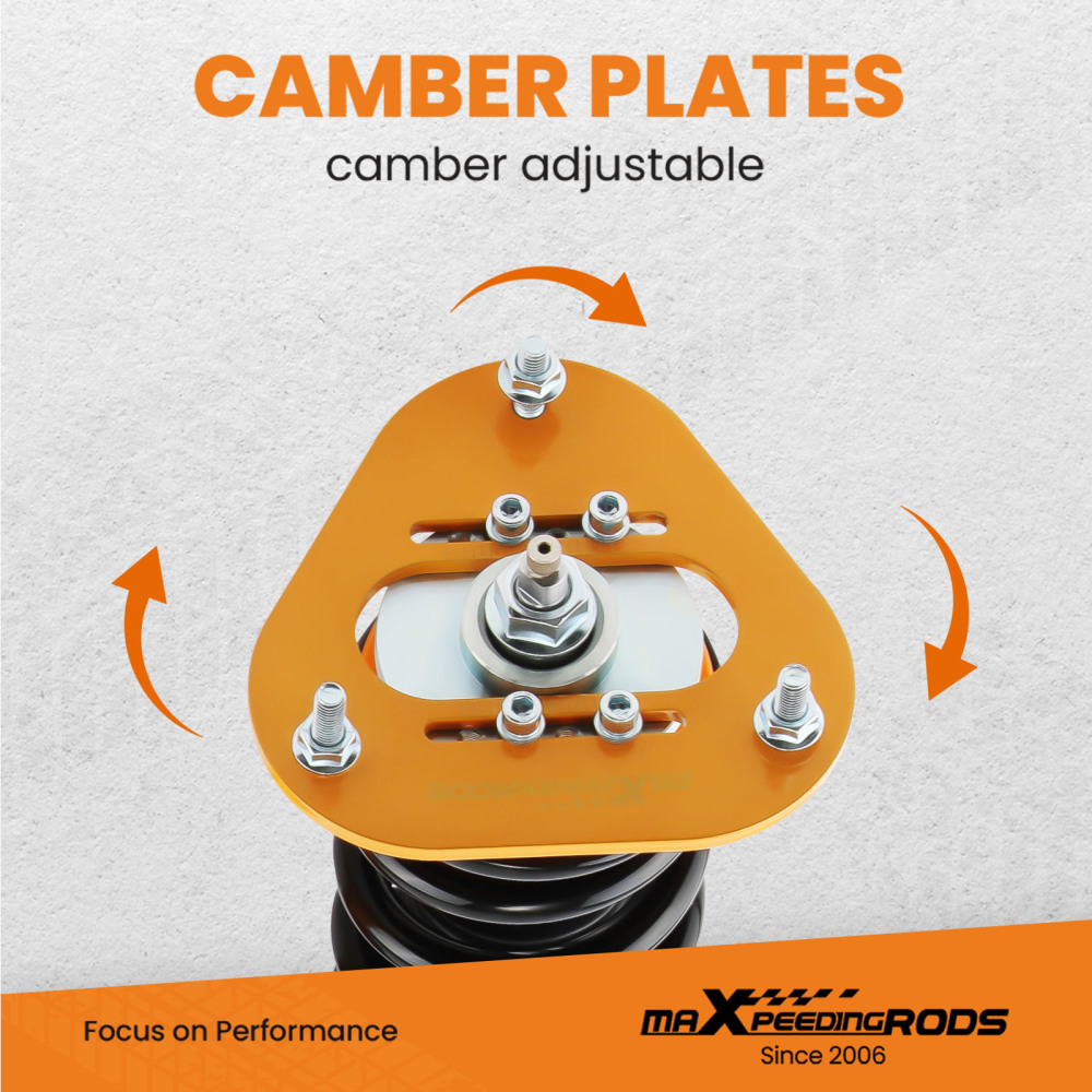 Compatible for Toyota Corolla Base Sedan 09-17 Adj Damper 24-Steps Coilovers Suspension Kit lowering kit