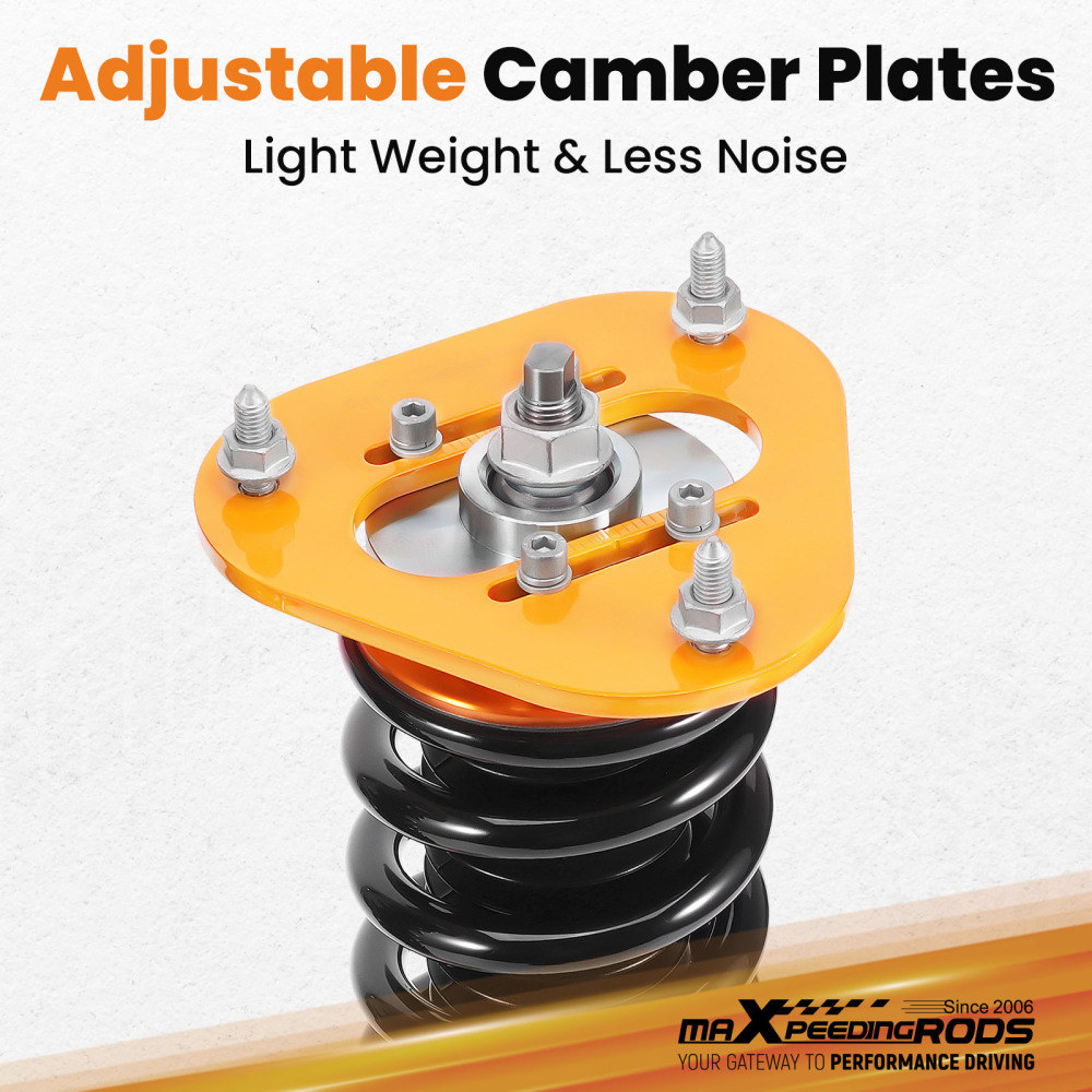 Racing Coilovers Kits compatible for Toyota Corolla 09-17 E140 Adj Height Suspension Shocks Lowering Kit