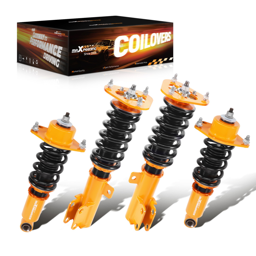 Racing Coilovers Kits compatible for Toyota Corolla 09-17 E140 Adj Height Suspension Shocks Lowering Kit