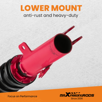 Coilovers 24-Steps Adj Damper compatible for Toyota Corolla 2009-2019 Shocks Suspension Kit lowering kit