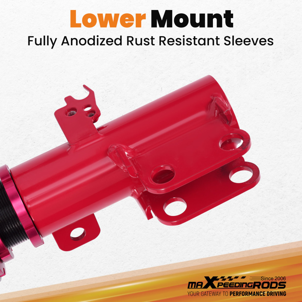 Full Coilovers 24 Way Damper Adjustable Shocks compatible for Toyota Corolla Sedan 09-18