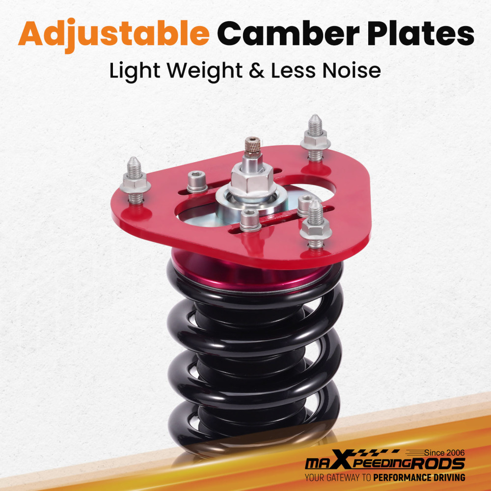 Full Coilovers 24 Way Damper Adjustable Shocks compatible for Toyota Corolla Sedan 09-18