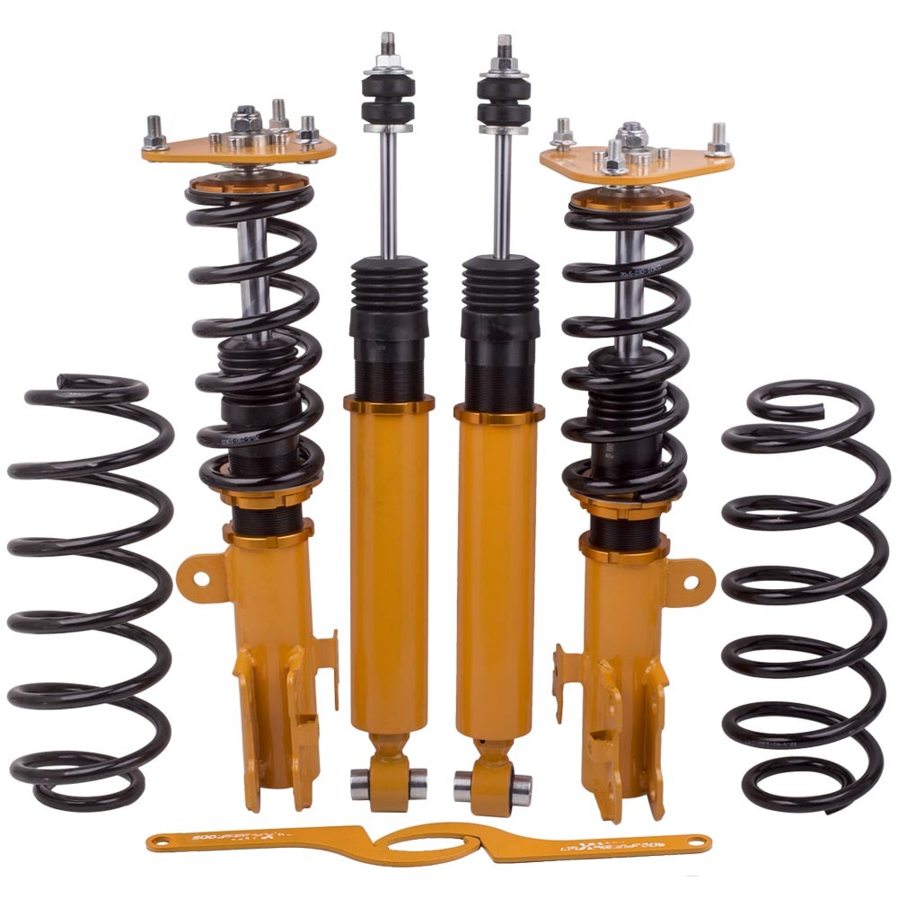 4x Suspension Damortisseur Coilovers compatible pour Toyota Corolla 09 Coilover Suspension