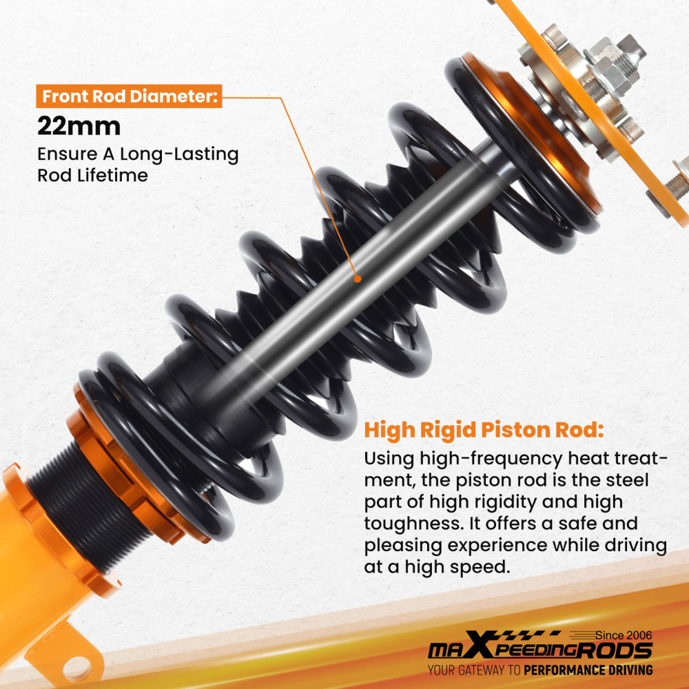 Adjustable Coilovers Suspension Kit compatible for Scion iM 2016 / Compatible for Corolla iM 2017-18