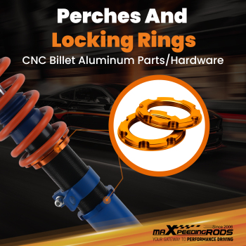 24 Way Damping Adjustable Coilovers Lowering Kit compatible for Chevrolet Chevy Cruze 09-15