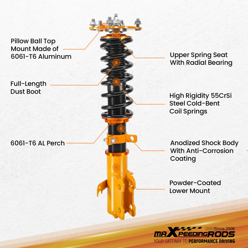 Sospensioni Ammortizzatori e molle Coilover kit compatibile per Honda CRV 3 2.4 2.0 2.2