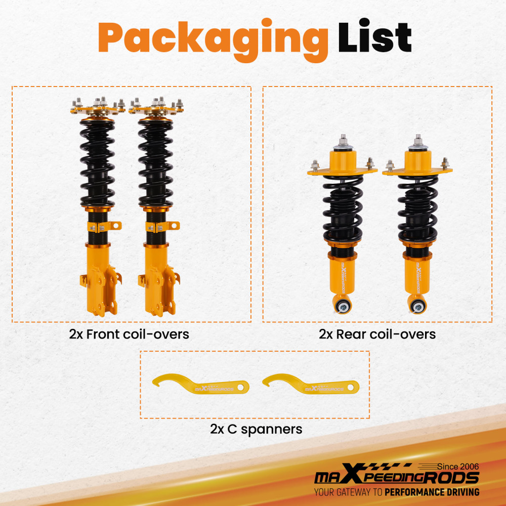 Coilovers compatible for HONDA CRV CR-V 2007-2011 Struts Adj. Height Suspension Spring Kit