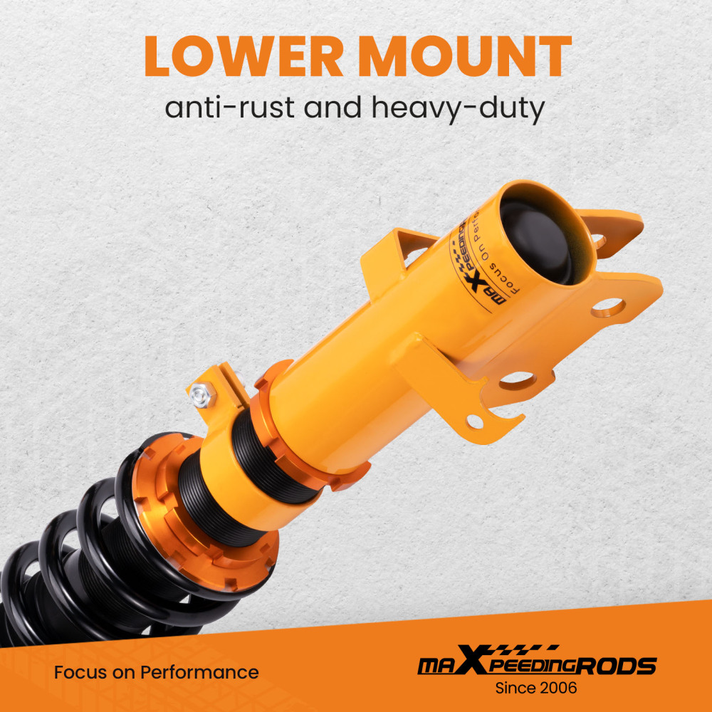 Front Rear Coilover Shock Absorber Set O/S compatible for Honda CRV CR-V 2007-Onwards New lowering kit