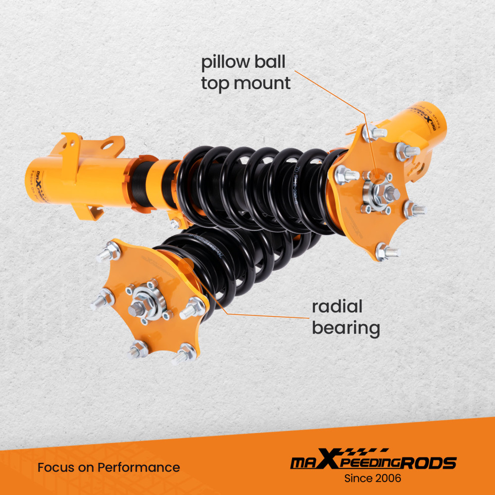 Front Rear Coilover Shock Absorber Set O/S compatible for Honda CRV CR-V 2007-Onwards New lowering kit
