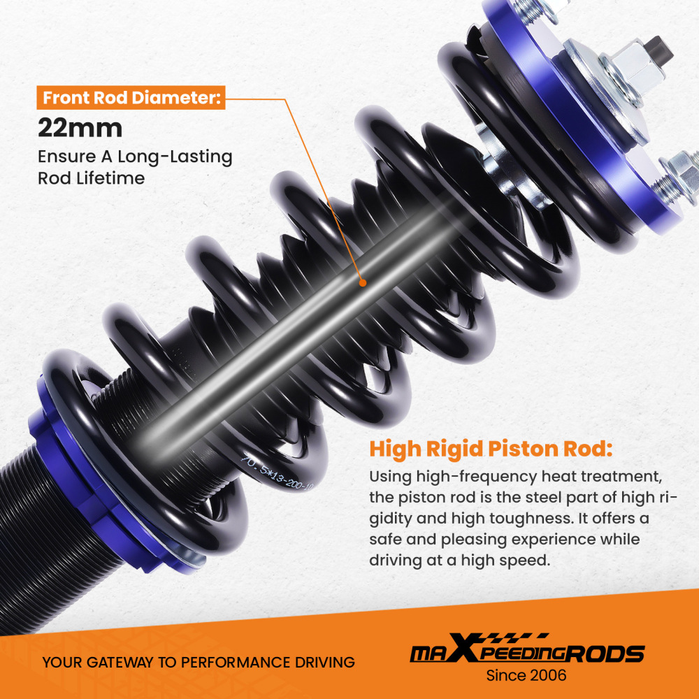 Complete Coilover Kits compatible for Honda CR-V 1996-2001 Adj. Height Shock Absorbers