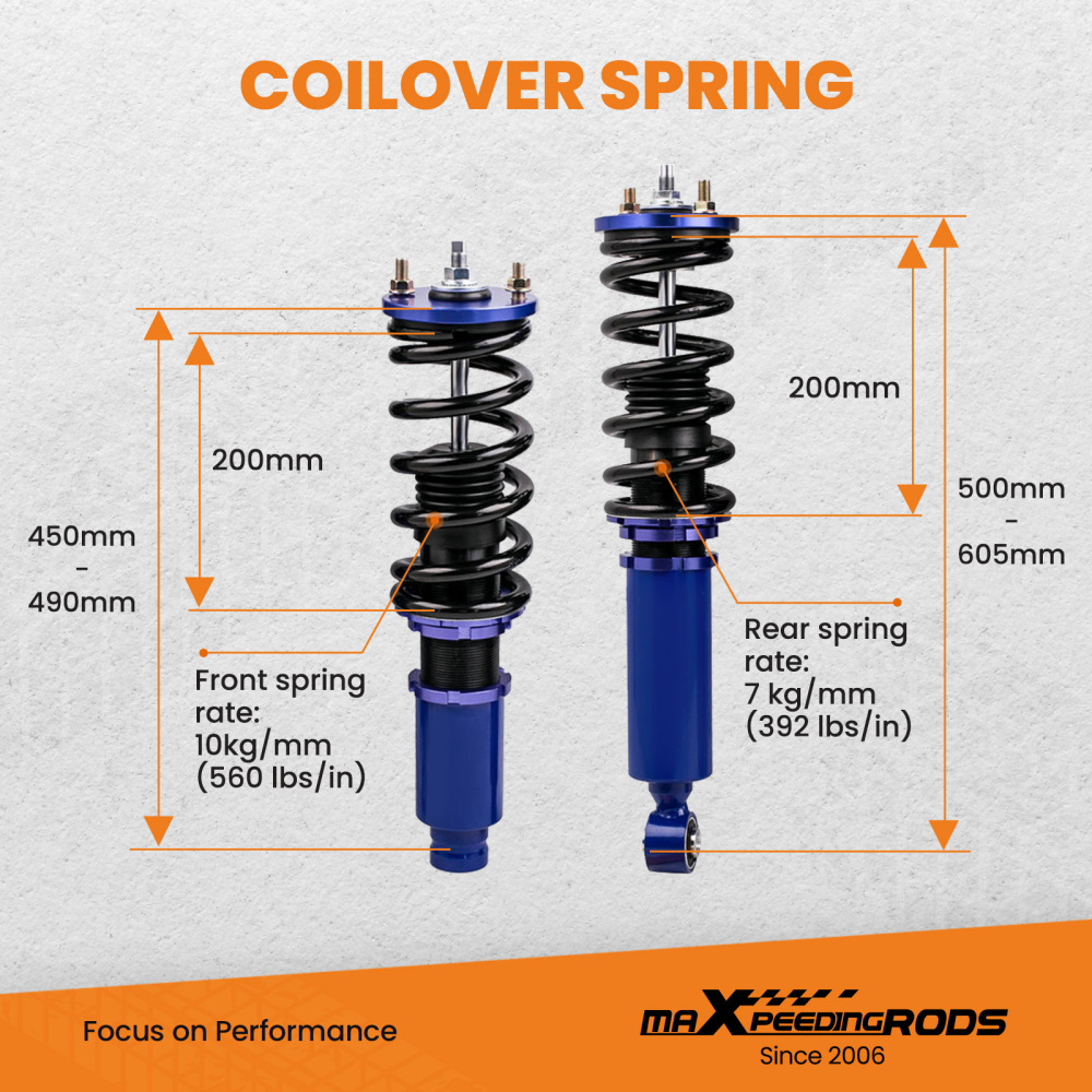 Street Coilover Suspension Struts compatible for Honda CR-V 1996-2001 Spring Shock Absorber