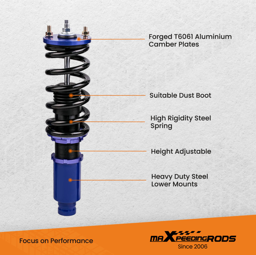 Street Coilover Suspension Struts compatible for Honda CR-V 1996-2001 Spring Shock Absorber