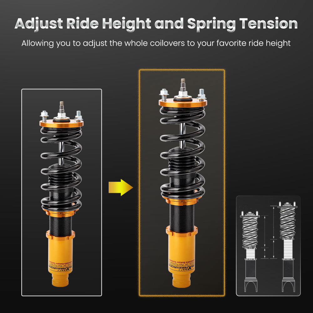 Full Coilover Struts compatible for Honda CRV CR-V 1996-2001 Adjustable Damper Suspension