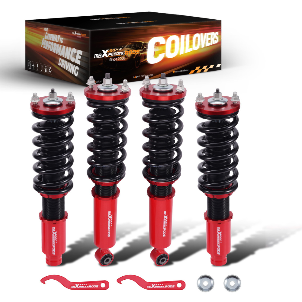 Compatible for Honda CRV 1996 1997 1998 1999 2000 2001 Front + Rear Damper BR Coilover Kits Lowering Kit