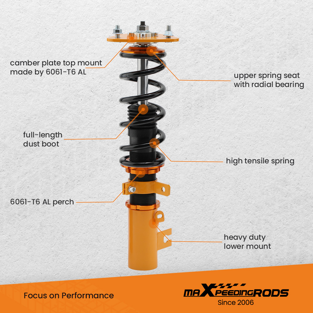 MaXpeedingrods Adjustable Coilovers Suspension Kit compatible for Mazda CX-4 2016 2017-2019 lowering kit