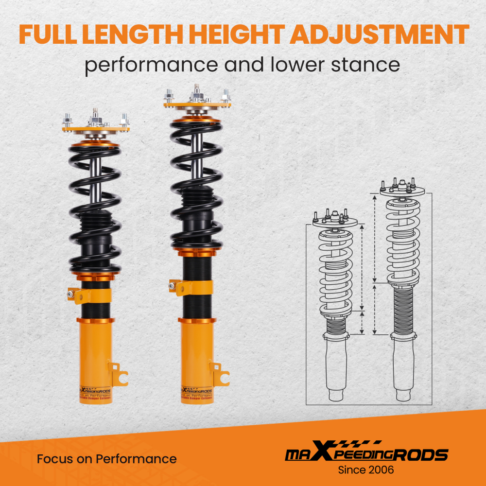 MaXpeedingrods Coilovers Suspension Lowering Kit compatible for Mazda CX5 CX-5 2017-2021