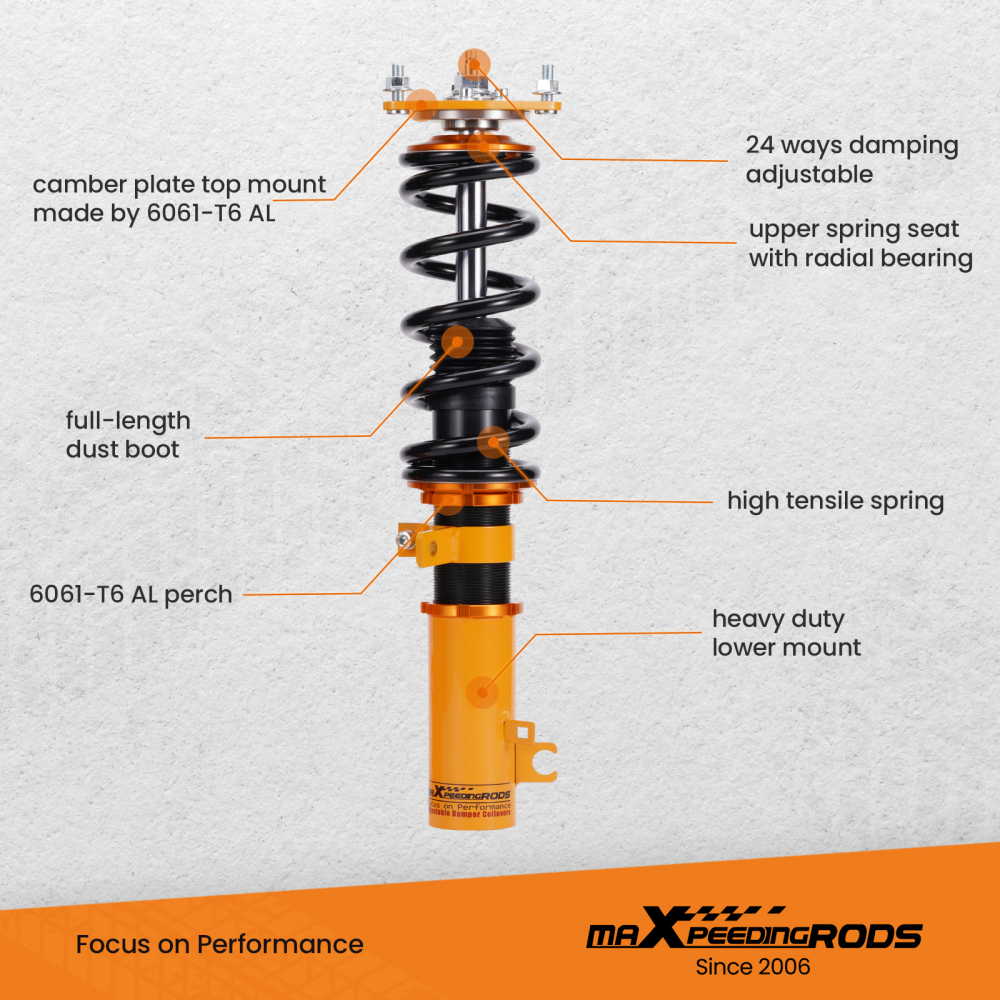 MaXpeedingrods Coilovers Suspension Lowering Kit compatible for Mazda CX5 CX-5 2017-2021