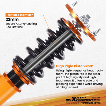 Coilovers Kit compatible pour BMW 3 Series E36/5 1994–2000 Compact Shock Absorbers Struts