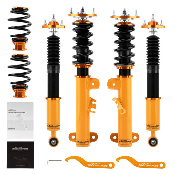 Maxpeedingrods Shock Absorbers Front and Rear Coilover Suspension Kit compatible for BMW 3-Series E36 1993-1998 lowering kit