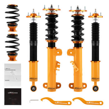 Compatible for BMW 3-Series E36 1990-1999 Maxpeedingrods Shock Absorbers Front and Rear Coilover Suspension Kit Lowering Kit