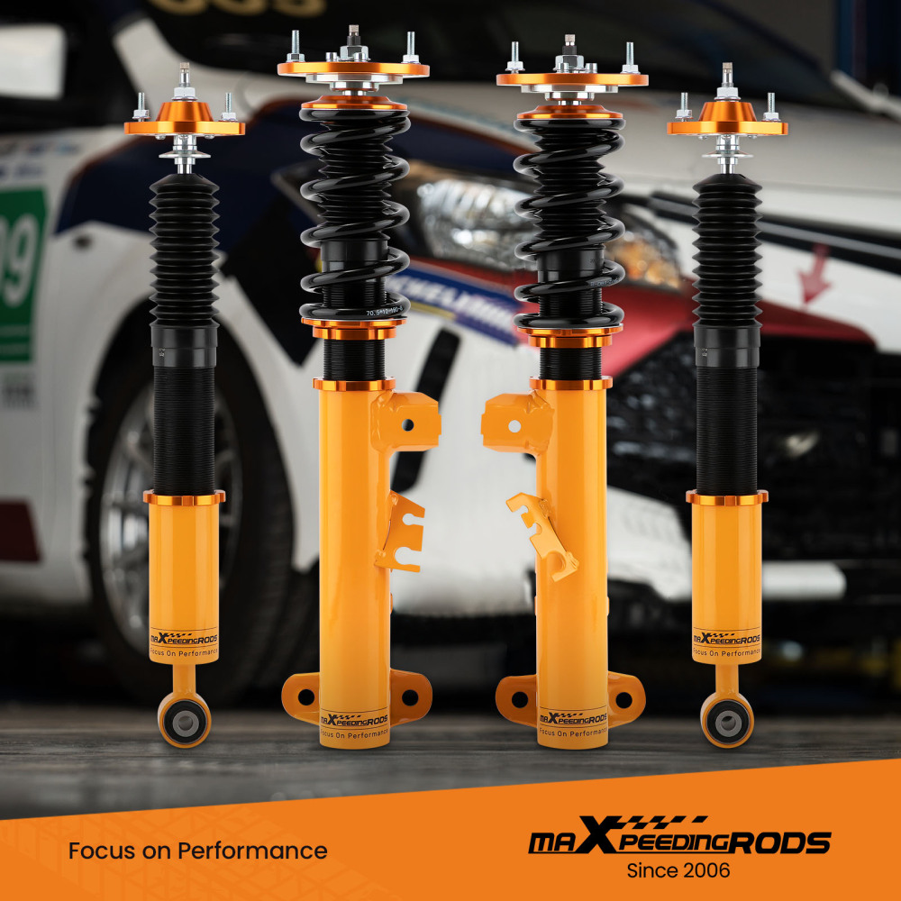 Maxpeedingrods Shock Absorbers Front and Rear Coilover Suspension Kit compatible for BMW 3-Series E36 1993-1998 lowering kit
