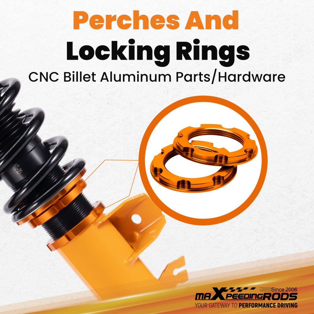 Coilover Kits Struts Coil Spring Kit Compatible for BMW 3 (E36) 4-door sedan 09/1990-12/1998 Lowering Kit