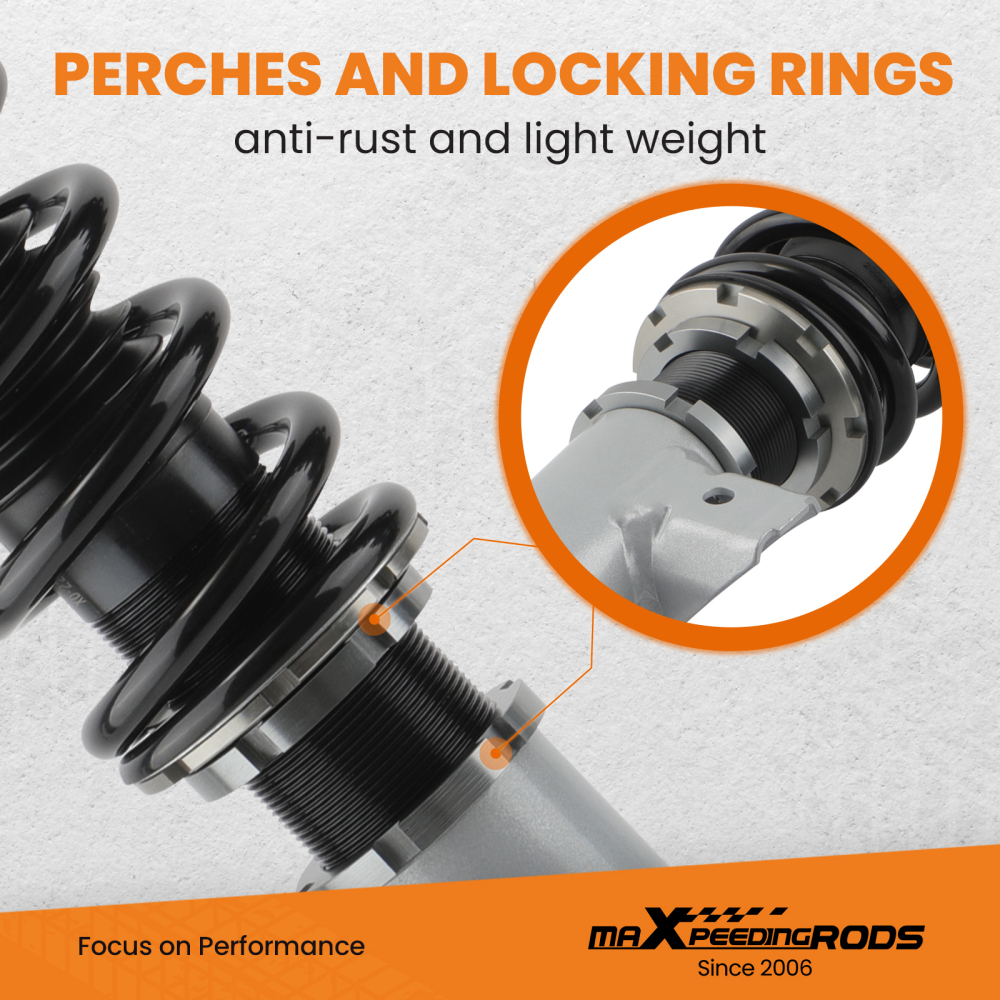 Kit ammortizzatori per auto Anteriore e Posteriore compatibile per BMW 3 Series E36 91-98 Lowering Kit