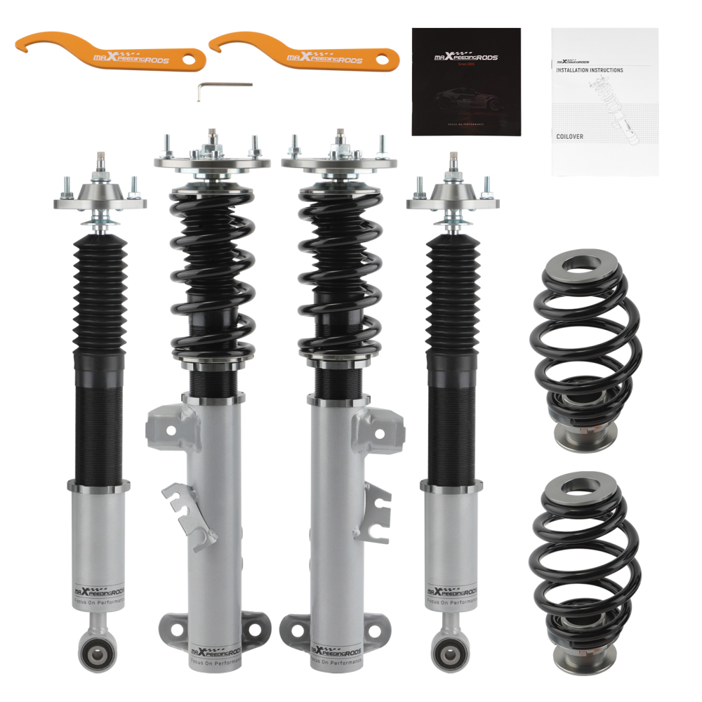 Compatible for BMW 3 Convertible (E36) 318i; 320i; 323i; 325i; 328i; (03/1993-04/1999) 4pcs 24 Damper Adjustable Suspension Coilovers Shock Absorber kits