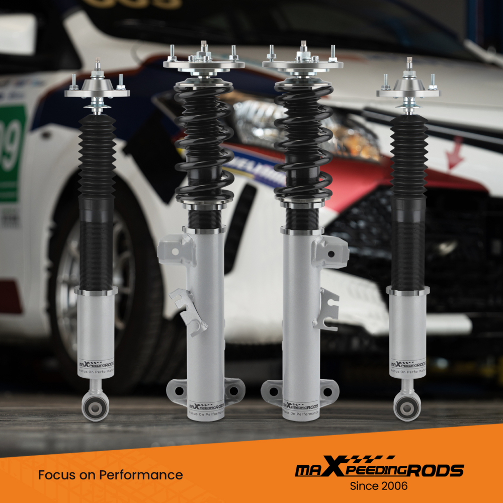 Compatible for BMW 3 Convertible (E36) 318i; 320i; 323i; 325i; 328i; (03/1993-04/1999) 4pcs 24 Damper Adjustable Suspension Coilovers Shock Absorber kits